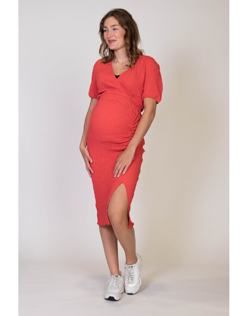 Love2Wait Love2Wait Top Nursing - Crepe - coral red - C241039 - 078