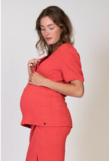 Love2Wait Love2Wait Top Nursing - Crepe - coral red - C241039 - 078