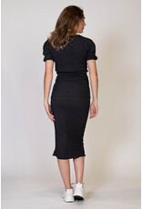 Love2Wait Love2Wait Skirt Split - Crepe - Black C241040 004