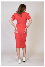 Love2Wait Love2Wait Skirt Split - Crepe - Coral red - C241041 078