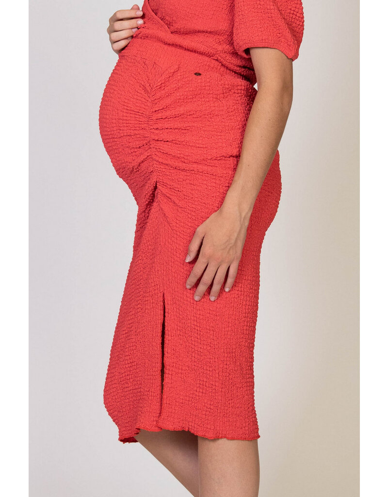 Love2Wait Love2Wait Skirt Split - Crepe - Coral red - C241041 078