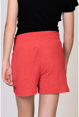 Love2Wait Love2Wait short Crepe - Coral red - C241043 078