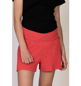 Love2Wait Love2Wait zwangerschap-short- Crepe - Coral red