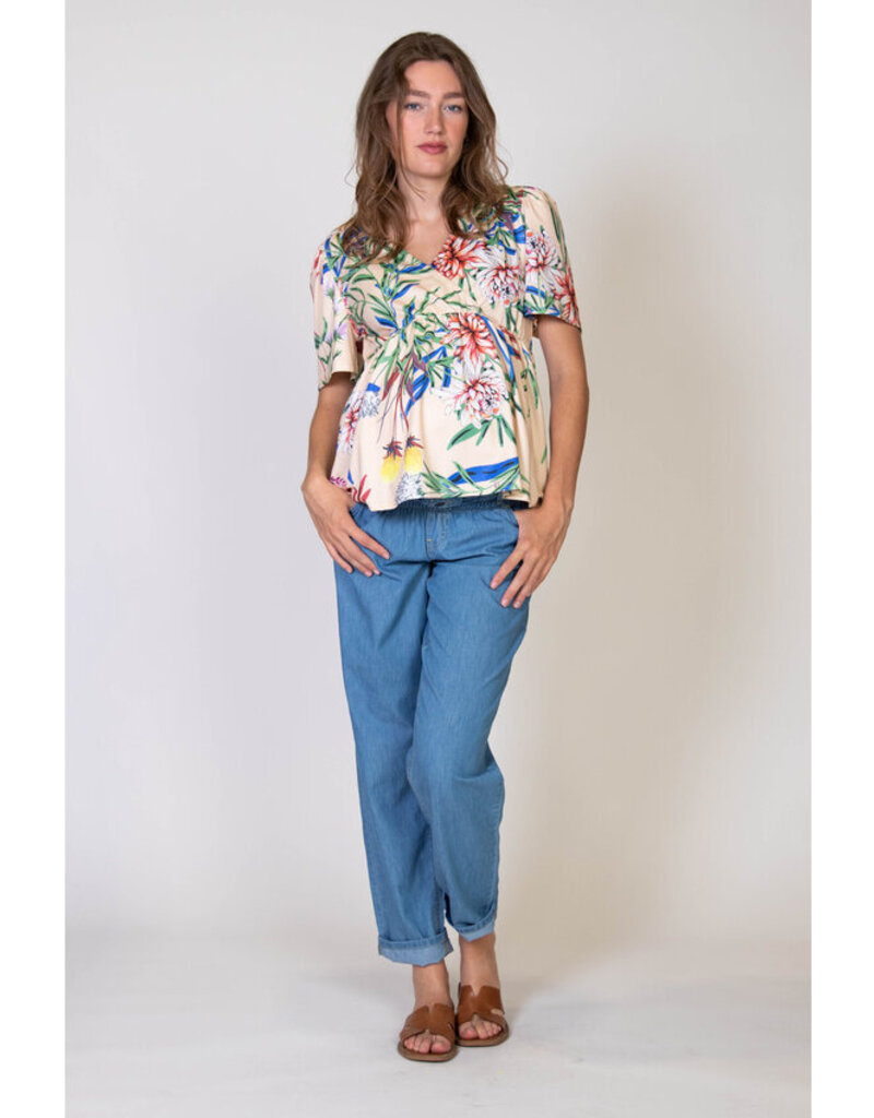 Love2Wait Love2Wait Top Nursing - Donna- aop bloemen C241046 016