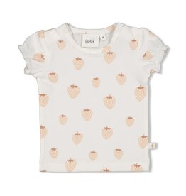 Feetje Baby Feetje T-Shirt - " Strawberry Field  - AOP - Offwhite
