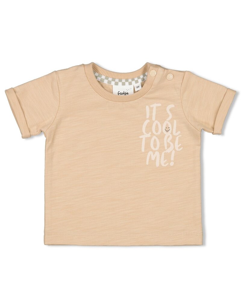 Feetje Baby Feetje - T-shirt - Cool Family - zand - 51700857