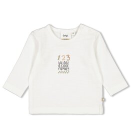 Feetje Baby Feetje - Shirt - Cool Family - front  print - offwhite