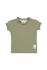 Feetje Baby Feetje T-shirt twin rib - Bloom with Love - groen 51700849