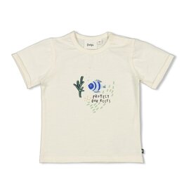 Feetje Baby Feetje - T-shirt print - Protect Our Reefs - offwhite