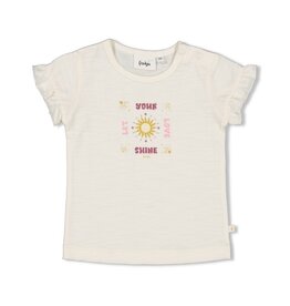 Feetje Baby Feetje T-shirt print - Sunny Love - offwhite