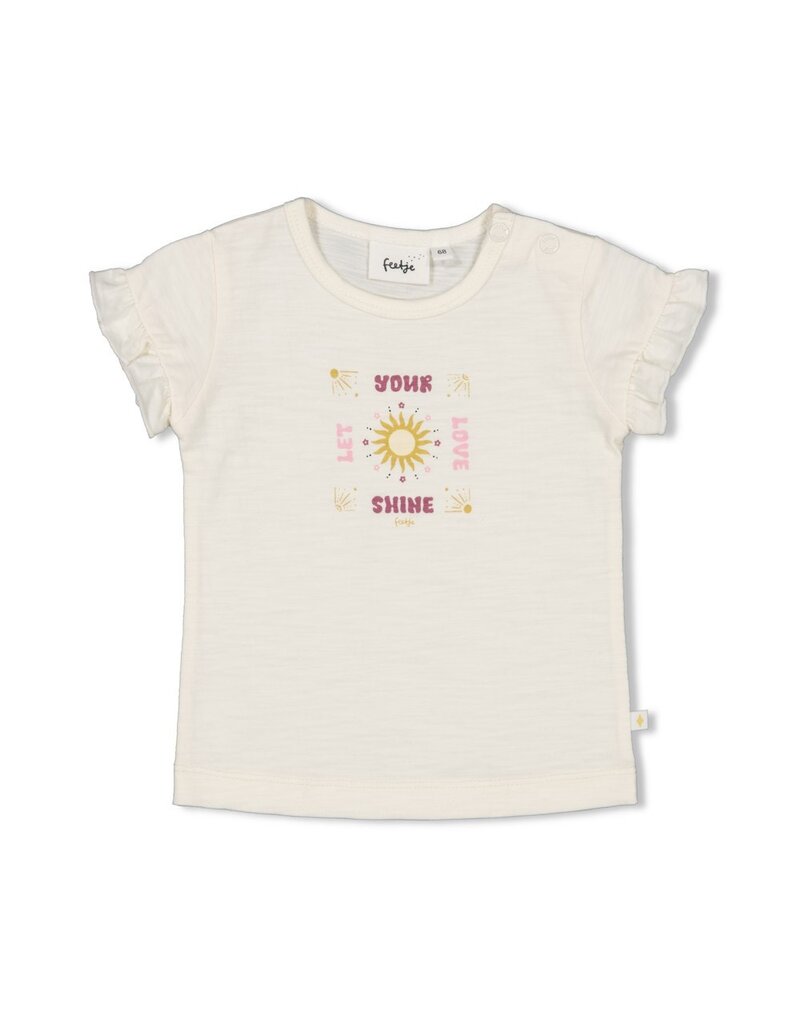 Feetje Baby Feetje T-shirt print- Sunny Love - offwhite - 51700864