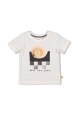 Feetje Baby Feetje - T-shirt - front print - Checkmate - offwhite - 51700888