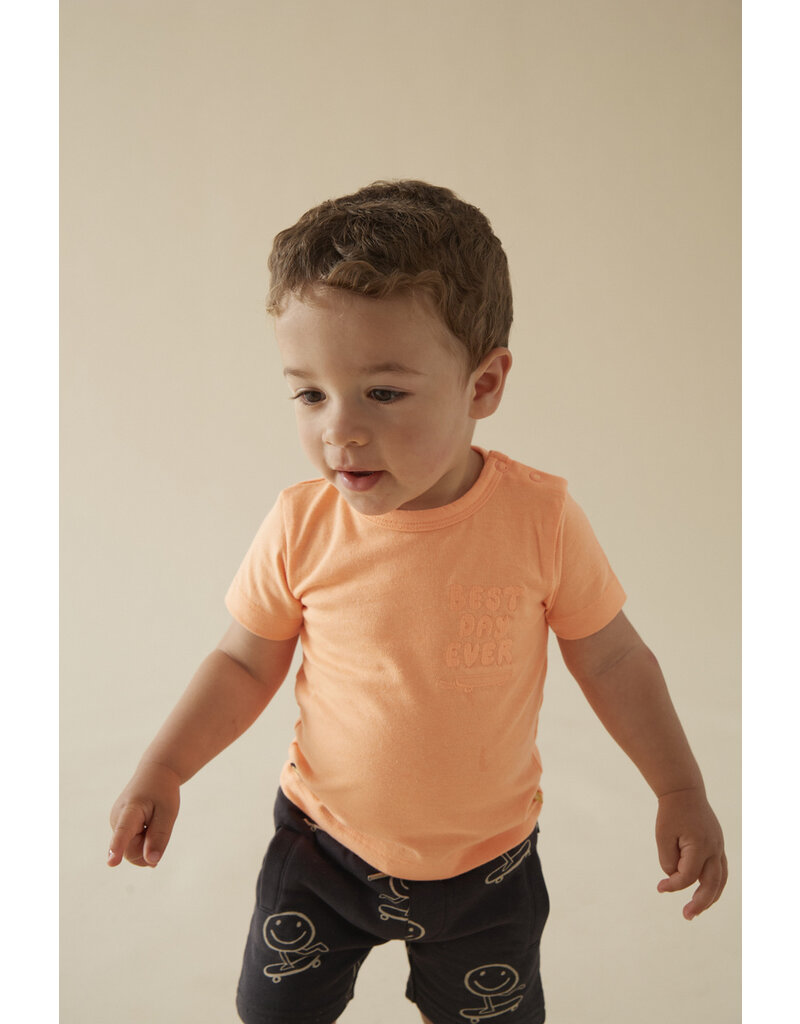 Feetje Baby Feetje - T-shirt - Checkmate - neon oranje - 51700884