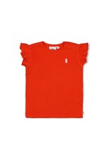 Feetje Baby Feetje T-shirt - twin rib - Berry Nice - rood - 51700903