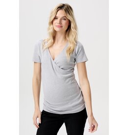 Noppies Noppies zwangerschap & voeding-shirt - Sanson - Grey