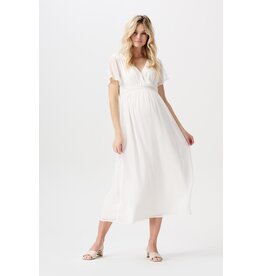 Noppies Noppies zwangerschap - jurk - Amelie - Cream - Maxi