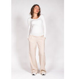 Love2Wait Love2Wait zwangerschap-broek- Pants Wide Leg - Clay