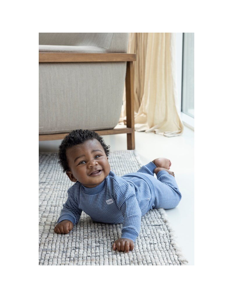 Feetje Baby Feetje Wafelpyjama Blue Melange 305533