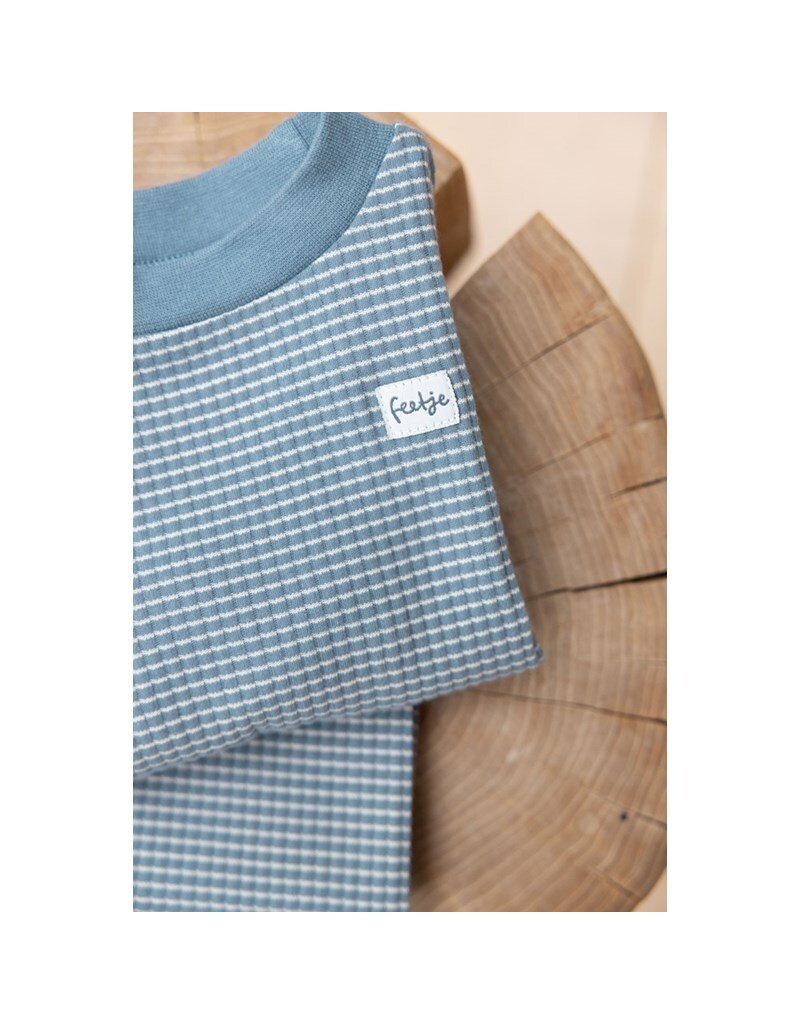 Feetje Baby Feetje Wafelpyjama - Ice Blue melange - 305616