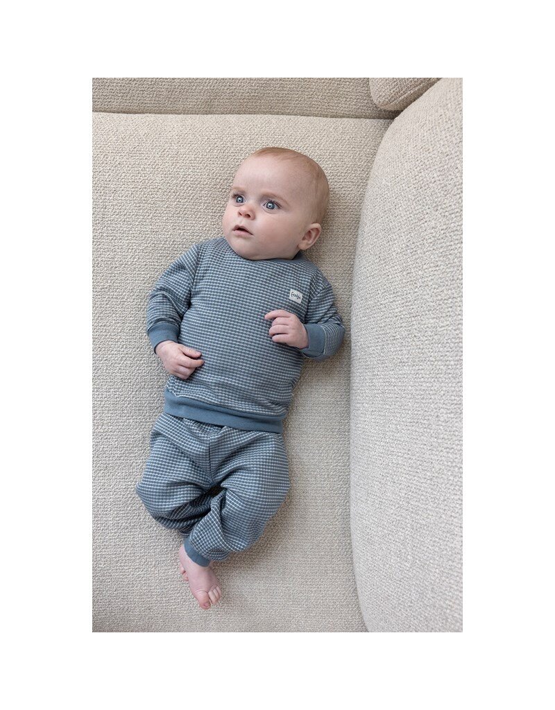 Feetje Baby Feetje Wafelpyjama - Ice Blue melange - 305616