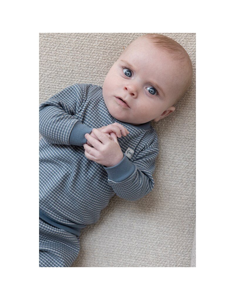 Feetje Baby Feetje Wafelpyjama - Ice Blue melange - 305616