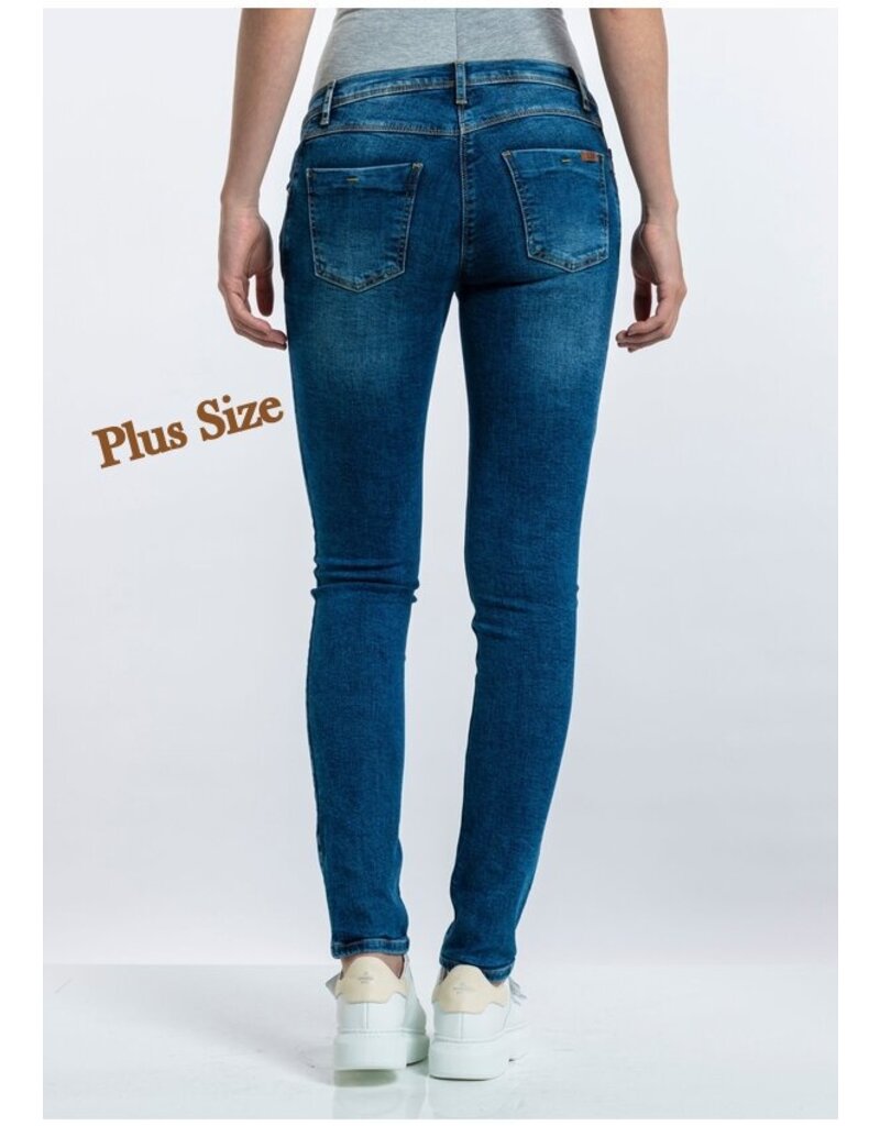 Love2Wait Love2Wait Skinny Jeans Plus size Sophia stone wash L32 B999023 021
