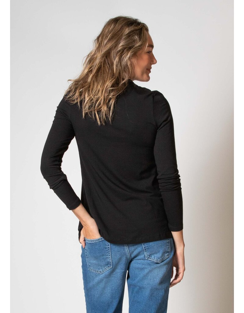 Love2Wait Love2Wait shirt met voedingsfunctie - kant -zwart B999101 004