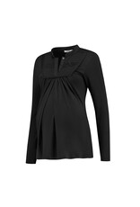 Love2Wait Love2Wait shirt met voedingsfunctie - kant -zwart B999101 004