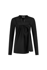 Love2Wait Love2Wait shirt met voedingsfunctie - kant -zwart B999101 004