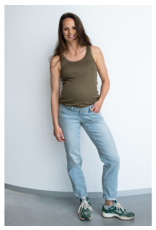 Love2Wait Love2Wait Tanktop - Rib- Olive - C241051  014