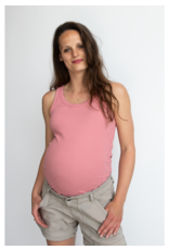 Love2Wait Love2Wait Tanktop - Rib- Dusty Rose - C241051  038