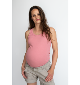 Love2Wait Love2Wait zwangerschap-tanktop- Rib - Dusty Rose