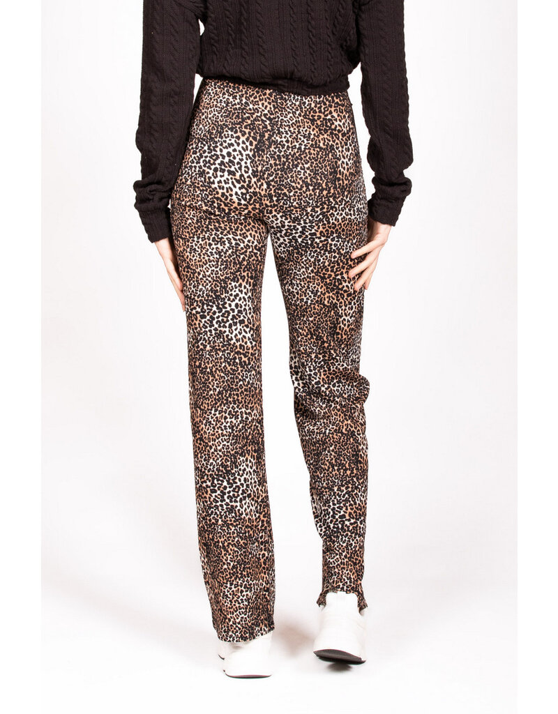 Love2Wait Love2Wait Broek- Pants Wide - AOP Leopard  C242013 016