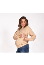 Love2Wait Love2Wait sweater - Nursing - Love Struck - Sand C242019 050