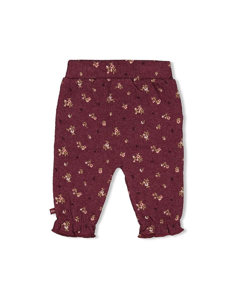 Feetje Baby Feetje meisjes broek aop wijnrood - Blooming Meadow 52202209