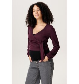 Noppies Noppies zwangerschap-overslag top - Jah-Nell - Plum perfect