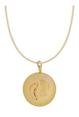 Proud Mama babybel Bol Gold met Voetjes