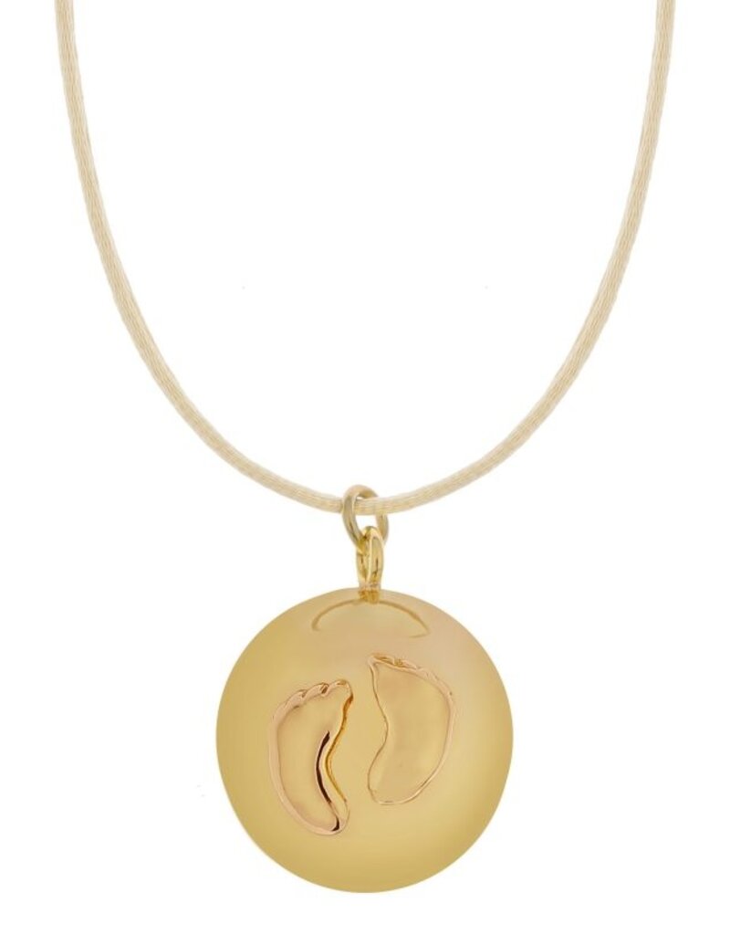 Proud Mama babybel Bol Gold met Voetjes