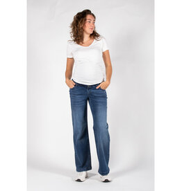 Love2Wait Love2Wait zwangerschapsjeans Julia - Wide Leg - Stone Wash