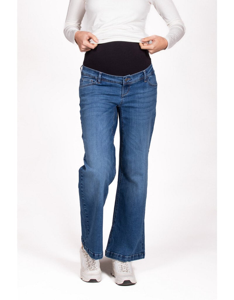 Love2Wait Love2Wait jeans Julia Wide Leg - Stone Wash - B999031 021