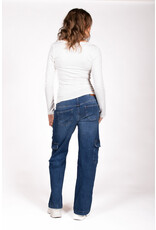 Love2Wait Love2Wait jeans - Wide Leg Cargo- Stone Wash - C242000 021