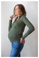 Love2Wait Love2Wait Top Nursing - olijf groen - C242021 - 054