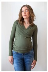 Love2Wait Love2Wait Top Nursing - olijf groen - C242021 - 054
