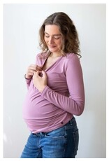 Love2Wait Love2Wait Top Nursing - Plum Rose - C242046 - 090