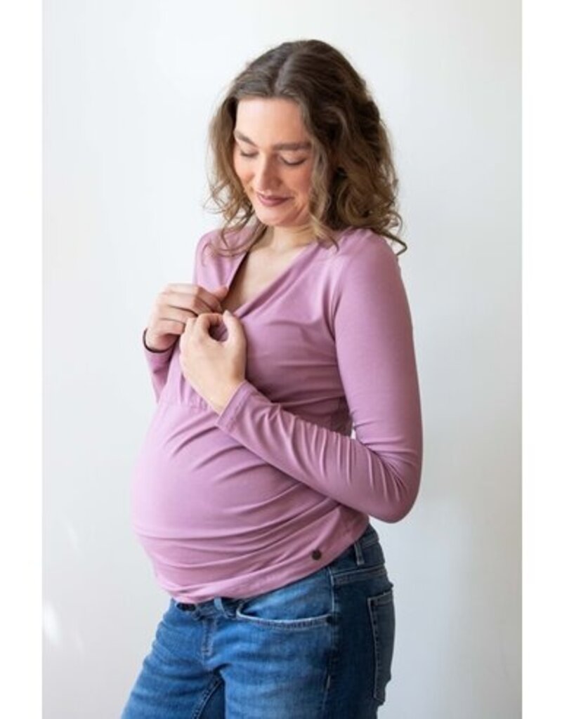 Love2Wait Love2Wait Top Nursing - Plum Rose - C242046 - 090