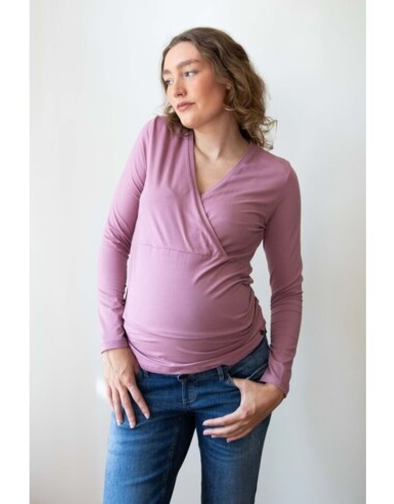 Love2Wait Love2Wait Top Nursing - Plum Rose - C242046 - 090