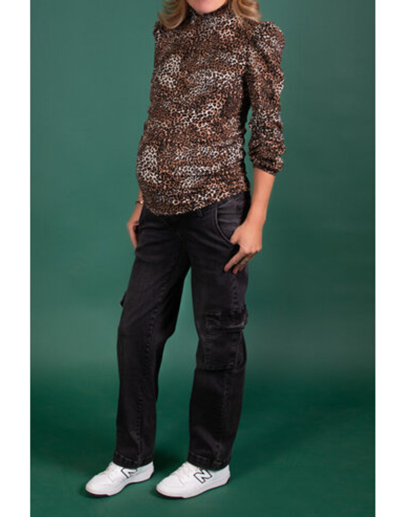Love2Wait Love2Wait Top - Col ls - Leopard C242050 016