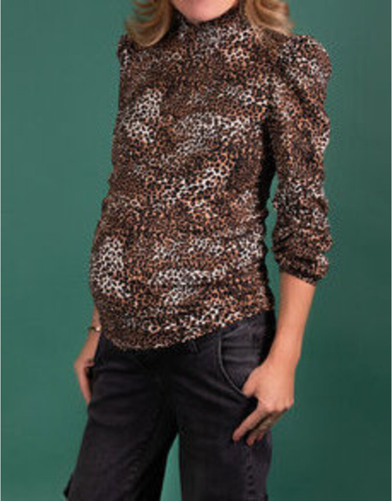 Love2Wait Love2Wait Top - Col ls - Leopard C242050 016