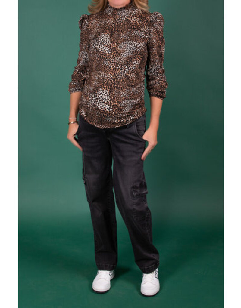 Love2Wait Love2Wait Top - Col ls - Leopard C242050 016