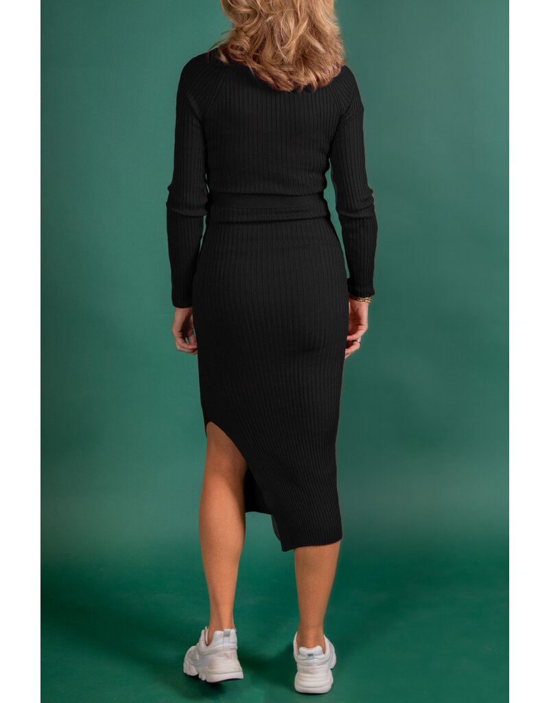Love2Wait Love2Wait Jurk - knitted met riem - C242051 004